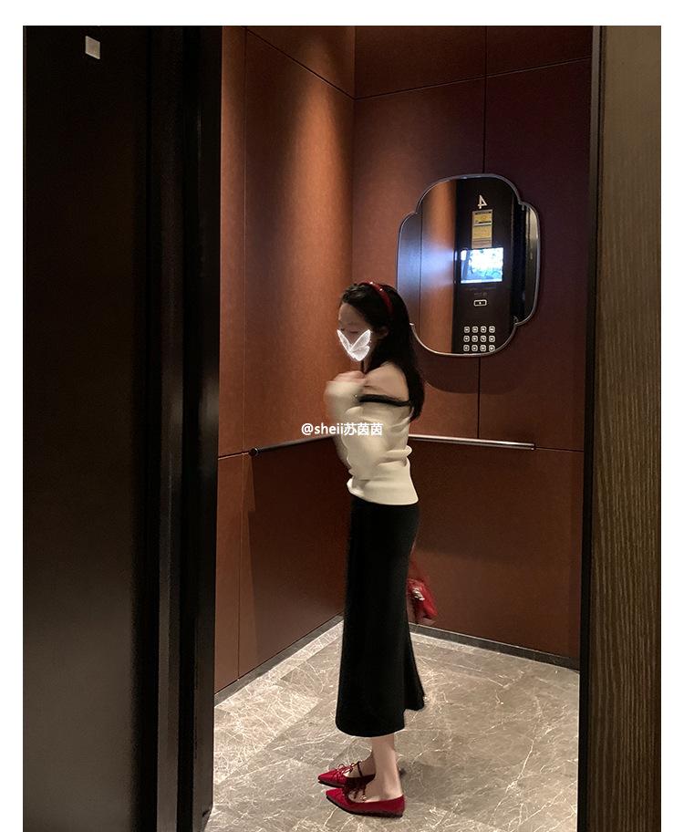 

[Су Иинь в том же стиле] Вечеринка в стиле Хепберн~ остроносые туфли-лодочки Мэри Джейн на плоской подошве с мелким вырезом, женские банкетные туфли 40