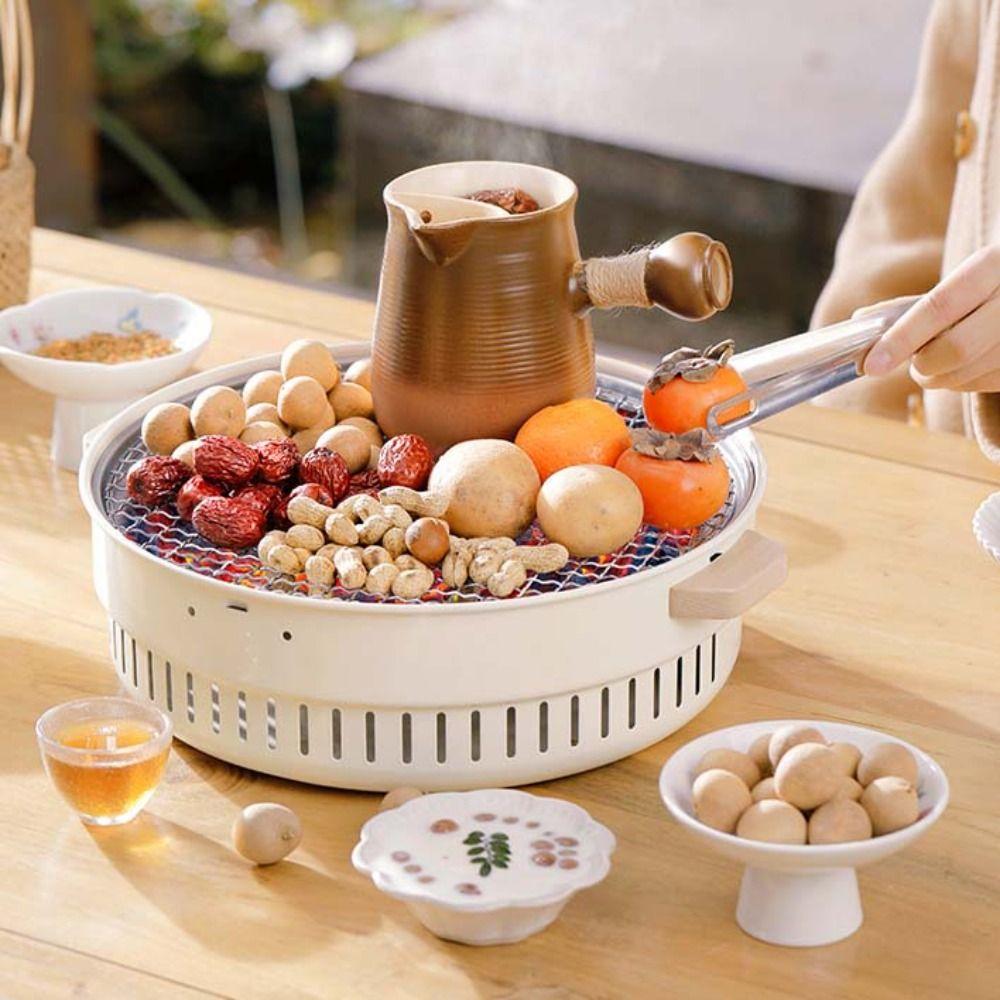 With Grill Pan Barbecue Grill Anti-scalding Handle Tea Stove Portable Charcoal Stove  Outdoor