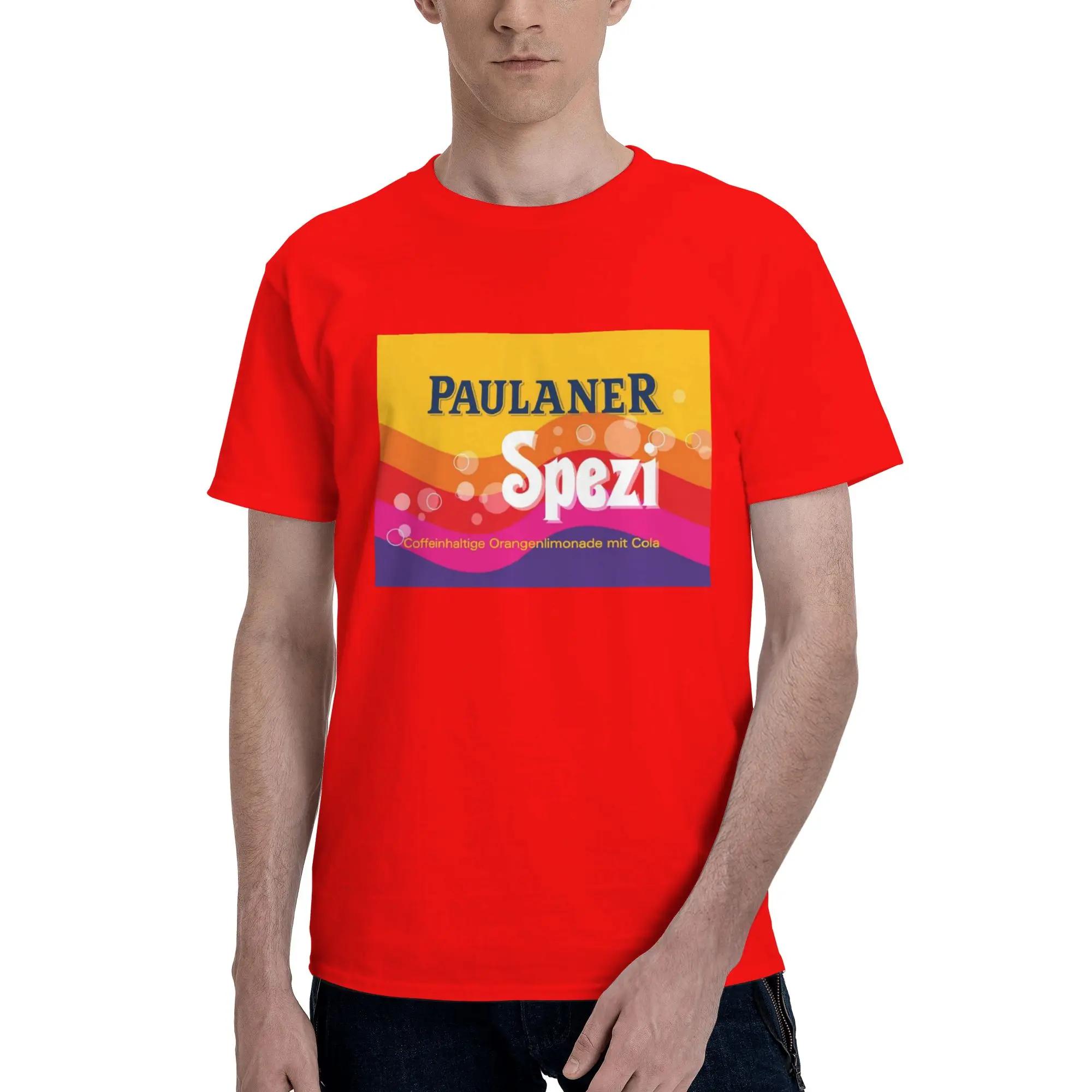 Paulaner Spezi Munich 100% Хлопок Футболка Мужская Смешные Футболки Мужские Круглый Вырез Короткий Рукав S6XL S