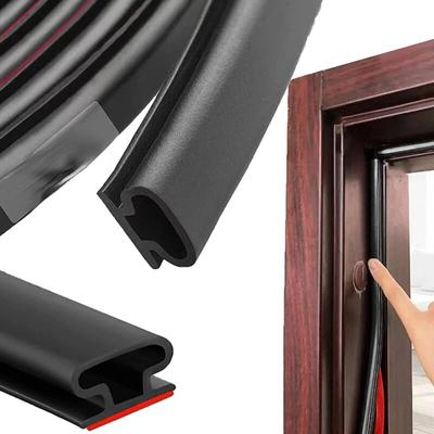 Self-Adhesive Weatherproof Anti-Collision Strip for Security Door, 1 Piece TPE Sound Insulation Access Door Window Sealing Strip