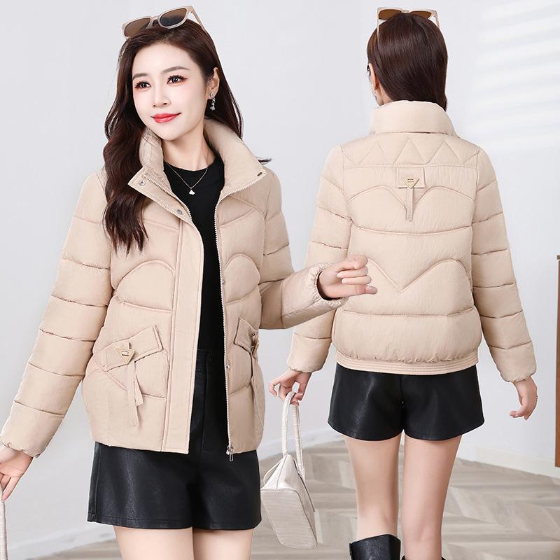 Women's Short Down Cotton Jacket - 2025 Winter Korean Fashion, Slim Fit, Lightweight, Warm Cotton-Padded Coat.