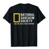 National Sarcasm Society Morsom Sarkastisk Menn Kvinner T-skjorte Bokstavtrykk Topper T-skjorte Bomull Herre Oversized Casual Topp T-skjorte