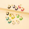 Contemporary Jshaped Womens Earrings With Sleek Geometric Design And Colors