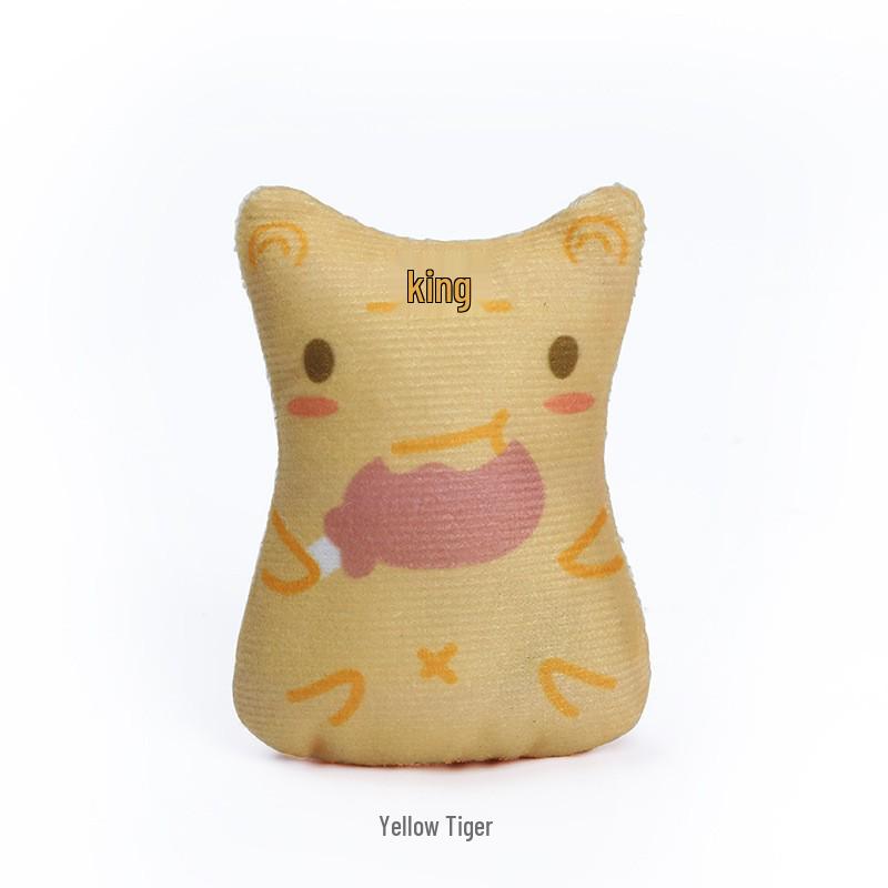 Catnip Plush Thumb Doll: Self-Entertainment Teething Toy, Bite-Resistant for Cats