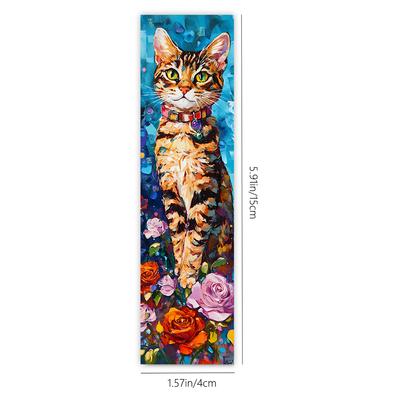 32pcs, Flower Cat Collection Bookmark, Back To School Season, Christmas, Suitable for Teachers, Readers, Birthday Gifts.