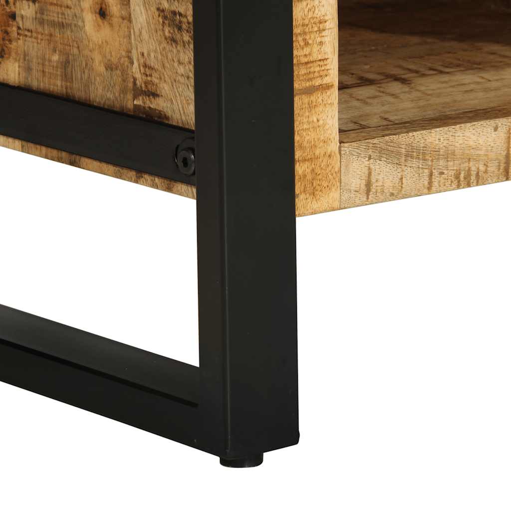 Coffee Table, 90x50x36 Cm, Rough Solid Mango Wood