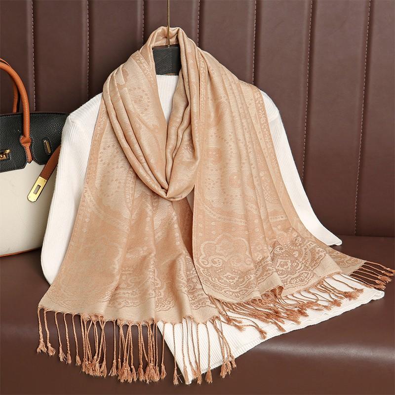 Luxury Thick Cashmere Scarf Women Print New Wraps Pashmina Travel Poncho Warm Blanket Winter Bufanda Shawl Female Stoles