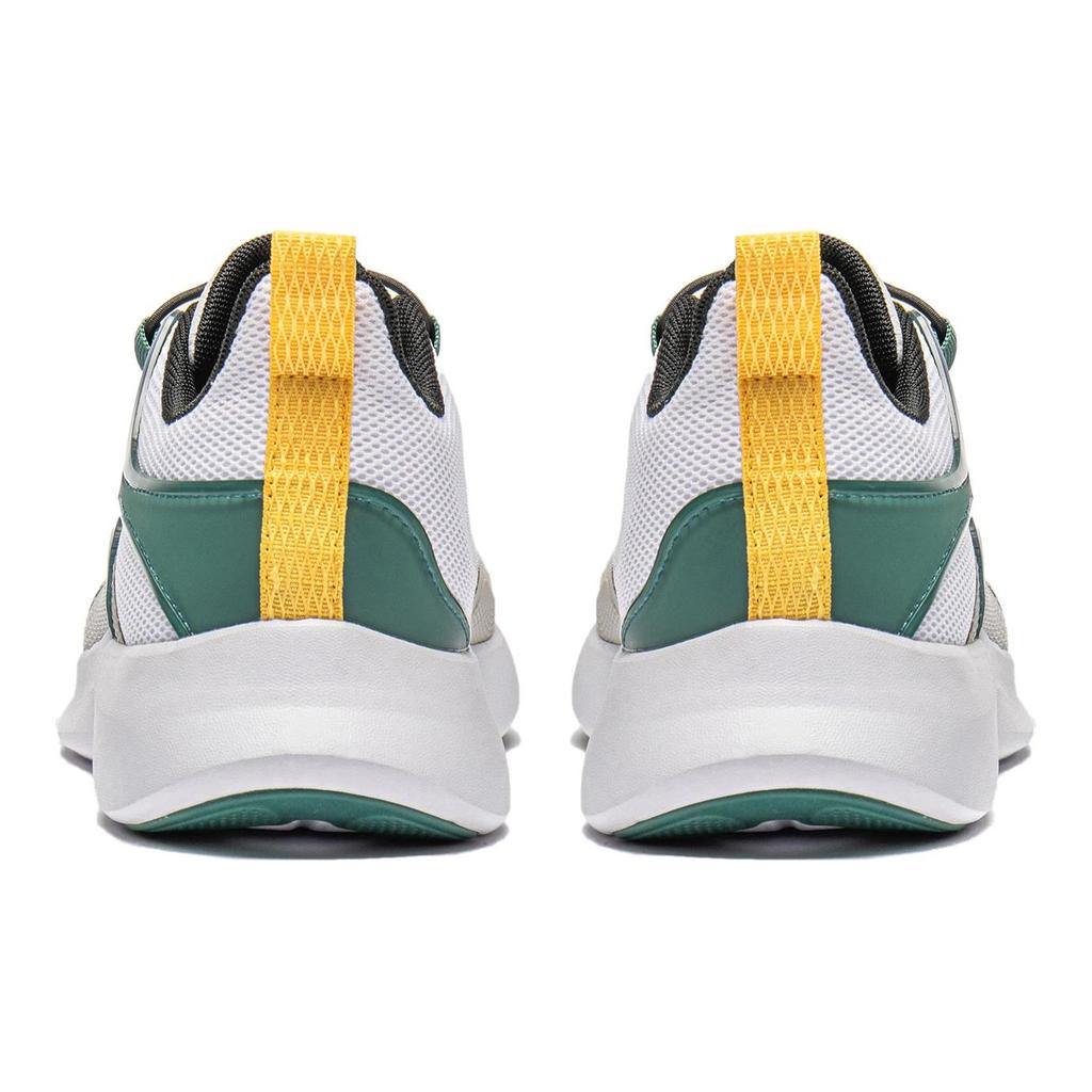 Li Ning Kids Sports Trend Low Top Casual Shoes Kids Casual Shoes White Gray Green YKCU038-5