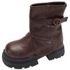Queen Fan Black British Thick-soled Martin Boots Women's 2025 New Summer Versatile Height-increasing Pants Short Boots
