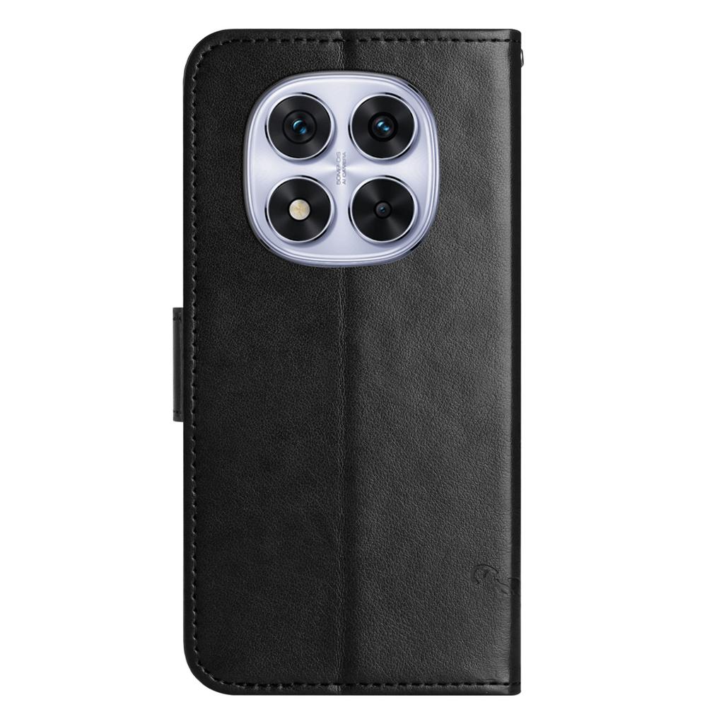 For Xiaomi Redmi Note 14 Pro+ 5G/Note 14 Pro 5G/Poco X7 5G Case Wallet Stand Imprinted Butterfly Flower PU Leather Phone Cover