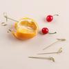 100pcs Disposable Party Decoration Bar Tool Cocktail Picks Bamboo Knot Skewers Fruit Forks Stick