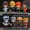 Pvc 8pcs Haikyuu Model Dolls Kei Tsukishima Action Figure Desk Car Decor Gifts