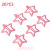 20pcs/lot 3CM Mini Star Hair Clip Kids Glitter Metal Hair Clips Barrettes Hairpins Girls Hair Accessories Headwear Styling Tools