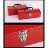 Multifunctional Red Tool Box Hip Roof Style Tool Case Organizers for Professionals and DIY Users with Spacious Interior