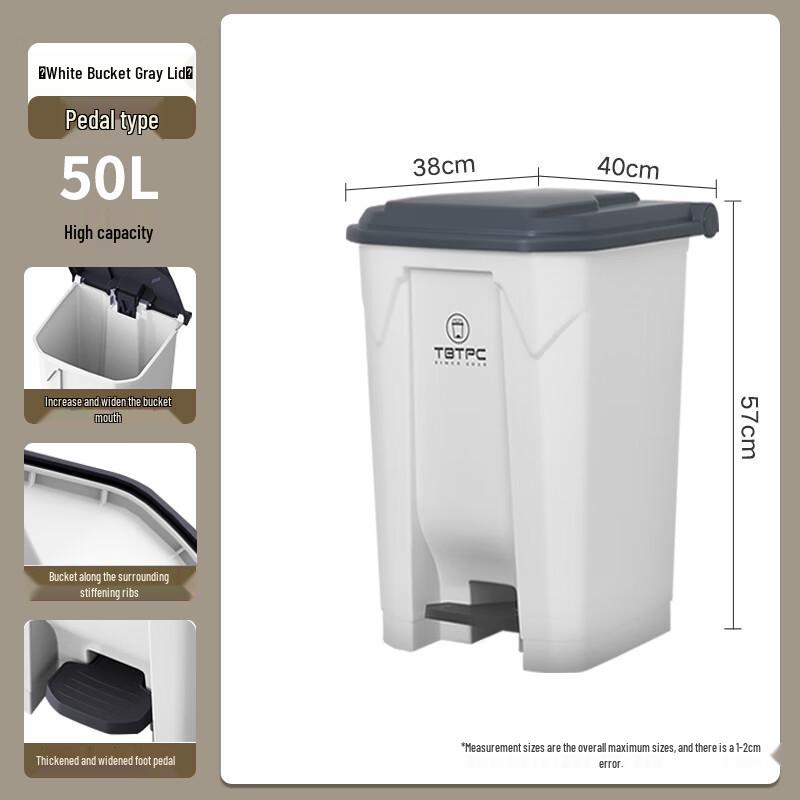 Ally 2025 Commercial Foot Pedal Trash Can