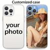 Funda de Teléfono Personalizada DIY con Foto y Patrón de TPU Para iPhone 17 16 15 14 11 Pro Max Plus 13 12 Mini 16E 17 Air XS Max XR Transparente Blanda
