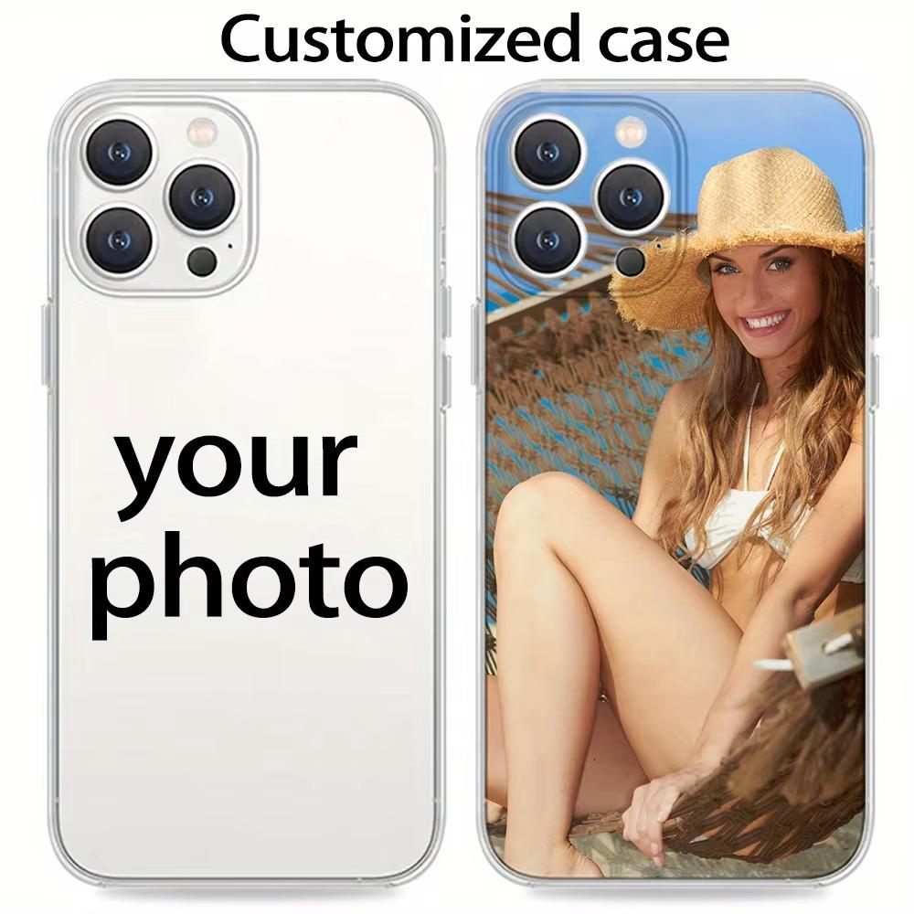 Funda de Teléfono Personalizada DIY con Foto y Patrón de TPU Para iPhone 17 16 15 14 11 Pro Max Plus 13 12 Mini 16E 17 Air XS Max XR Transparente Blanda