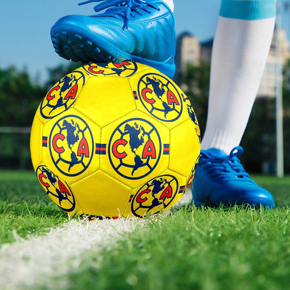 Club America Soccer Ball, colorful, suitable for all ages, machine-stitched, PVC material, competition grade, durable and high bounce