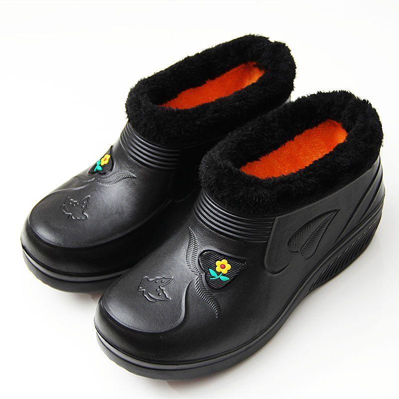 Men's Waterproof Non-slip and Velvet Thickened High-top Snow Boots Cotton Shoes To Keep Warm In Winter