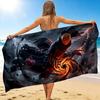 1Pc Powerful Storm Warrior Beach Towel Quick Dry Multiuse For Beach Pool Gym Yoga Home Travel Christmas Halloween Xmas Gift S1291