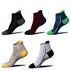 5 par wysokiej jakości męskie skarpety sportowe czesana bawełna w stylu Casual, w paski frotte moda męska Outdoor Hiking Sox nowy rozmiar EU38-45