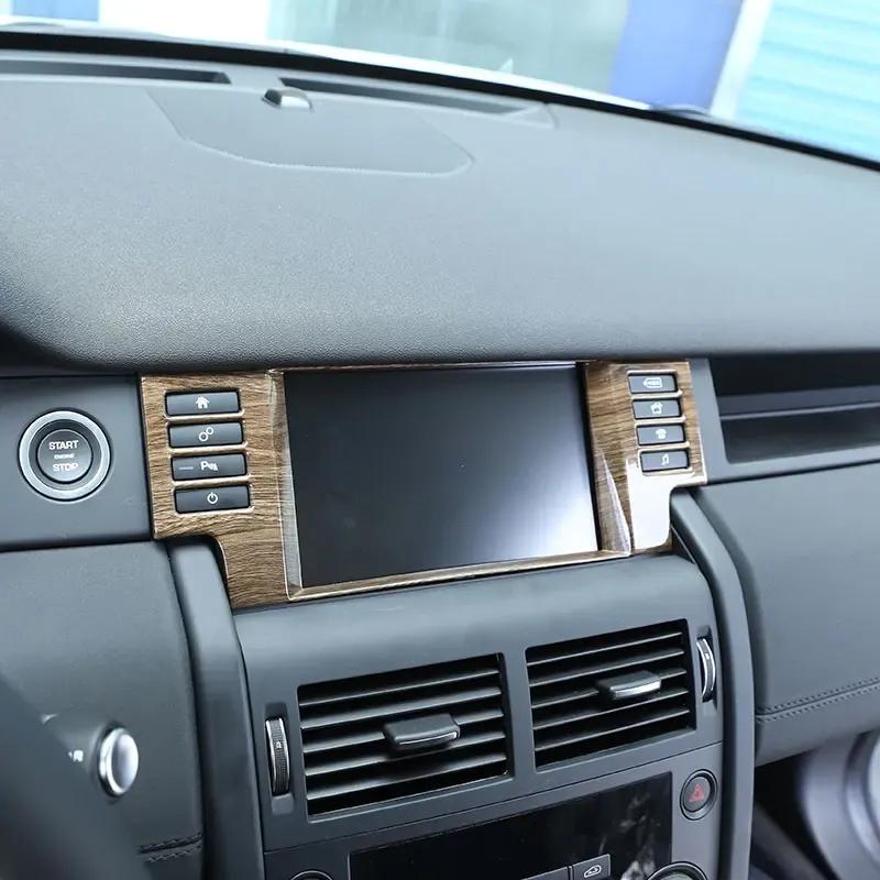 For Land Rover Discovery Sport 2015 2016 2017 2018  ABS Carbon Fiber Car Navigation Frame Cover Trim Sticker Car Accessories