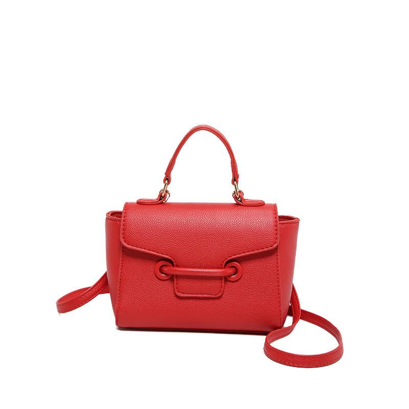Pu Color Solid Crossbody Bag Women With Lock Closure Mobile Pocket Casual Use