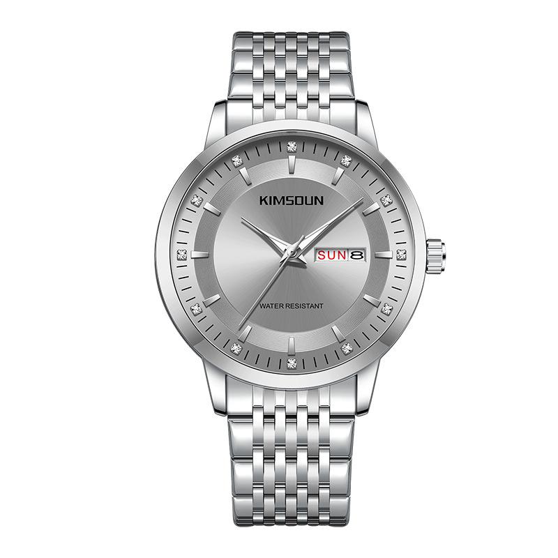 

UTHAI Brand Men s Watch Business Trend Waterproof Luminous Calendar Stainless Steel Watch Strap Alloy Quartz Clock Watch Gift