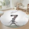 Cristiano Ronaldo Round Area Rug Perfect for Entryway Foyer Living Rooms Decorate room Antislip Round Carpet Office home decor