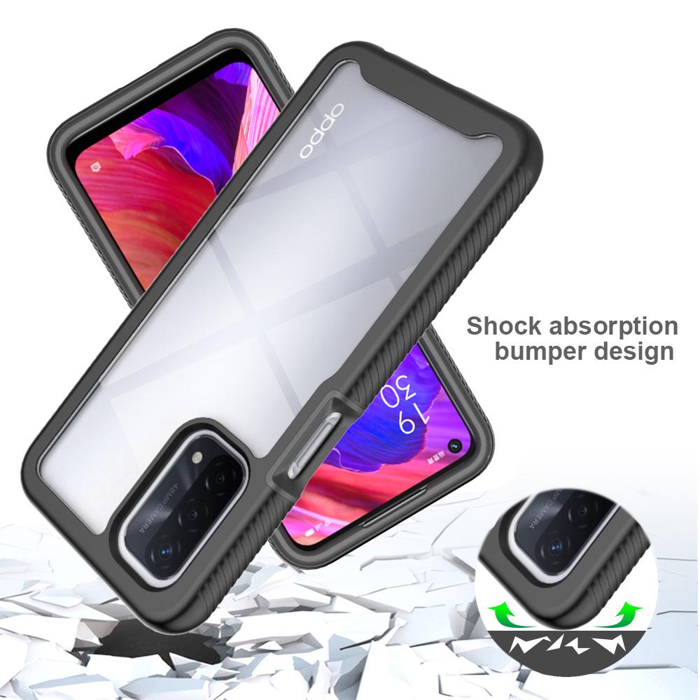 

Hybrid TPU/PC Sky Case For OnePlus Nord N200 N300 N20 5G Funda Capa Two Layer Structure Shockproof Shell Crystal Clear Cover For Nord N300 5G&No front film чёрный