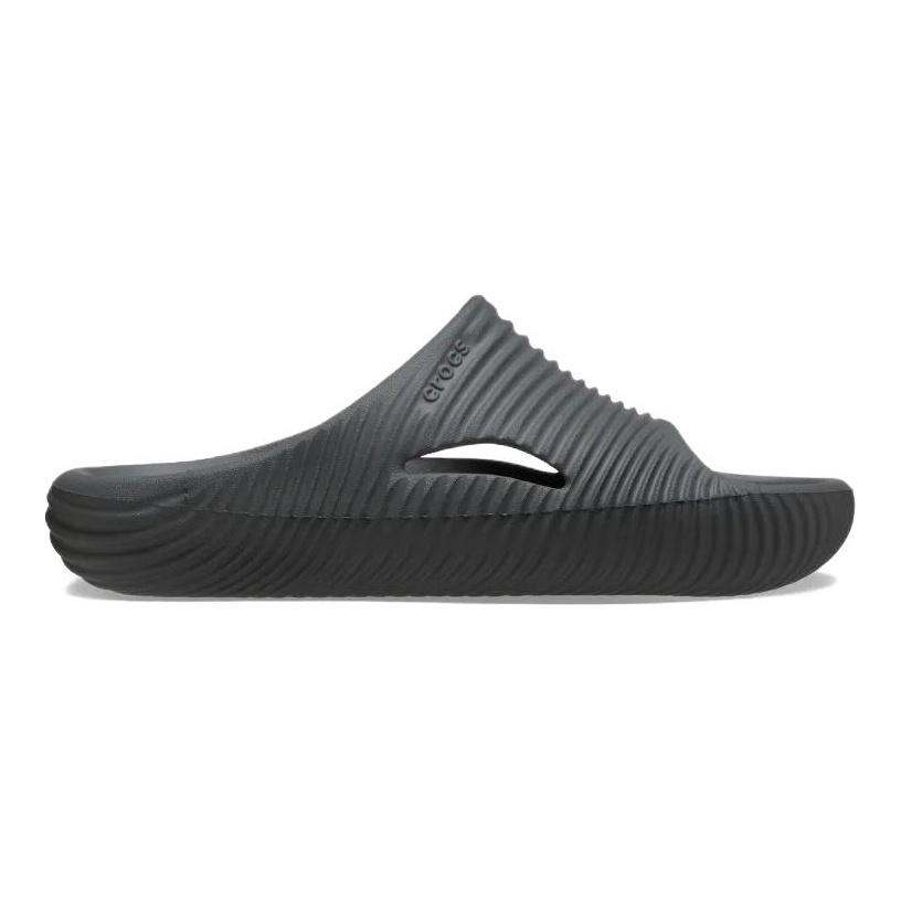 Crocs Mellow Tide Simple Comfortable Slide Sandals Unisex Footwear Dark-Gray 210333-0DA
