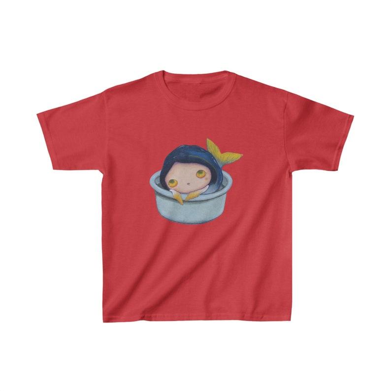 Chiho Aoshima Fish Girl Graphic Baby Tee | Y2K Baby Tee, 90s Baby Tee, Graphic Shirt Crop, Coquette, Vintage Design 160