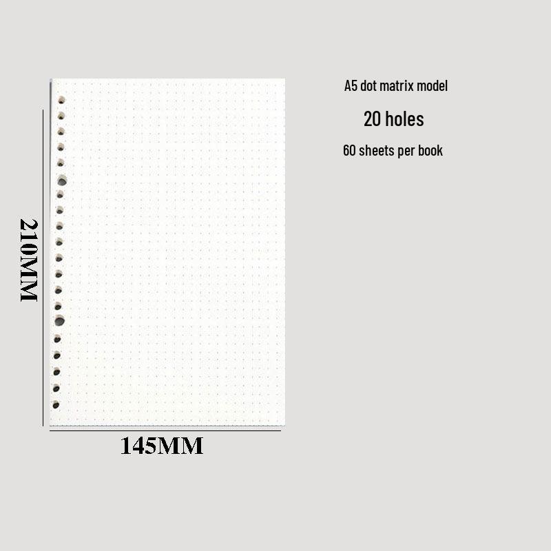 Minimalist Plastic Ring Binder Student Notebook Planner