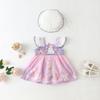 Baby Girl Summer Hanfu Romper Thin Traditional Chinese Princess Dress Infant Tang Suit Bodysuit Cute Ancient Costume Onesie