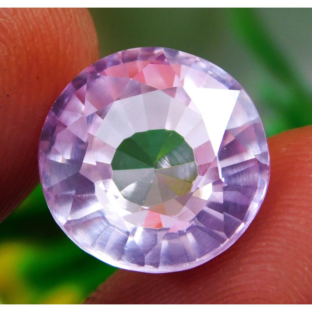 12.75 Ct Natural Pink Kunzite Round Cut Certified Loose Gemstone Jewelry