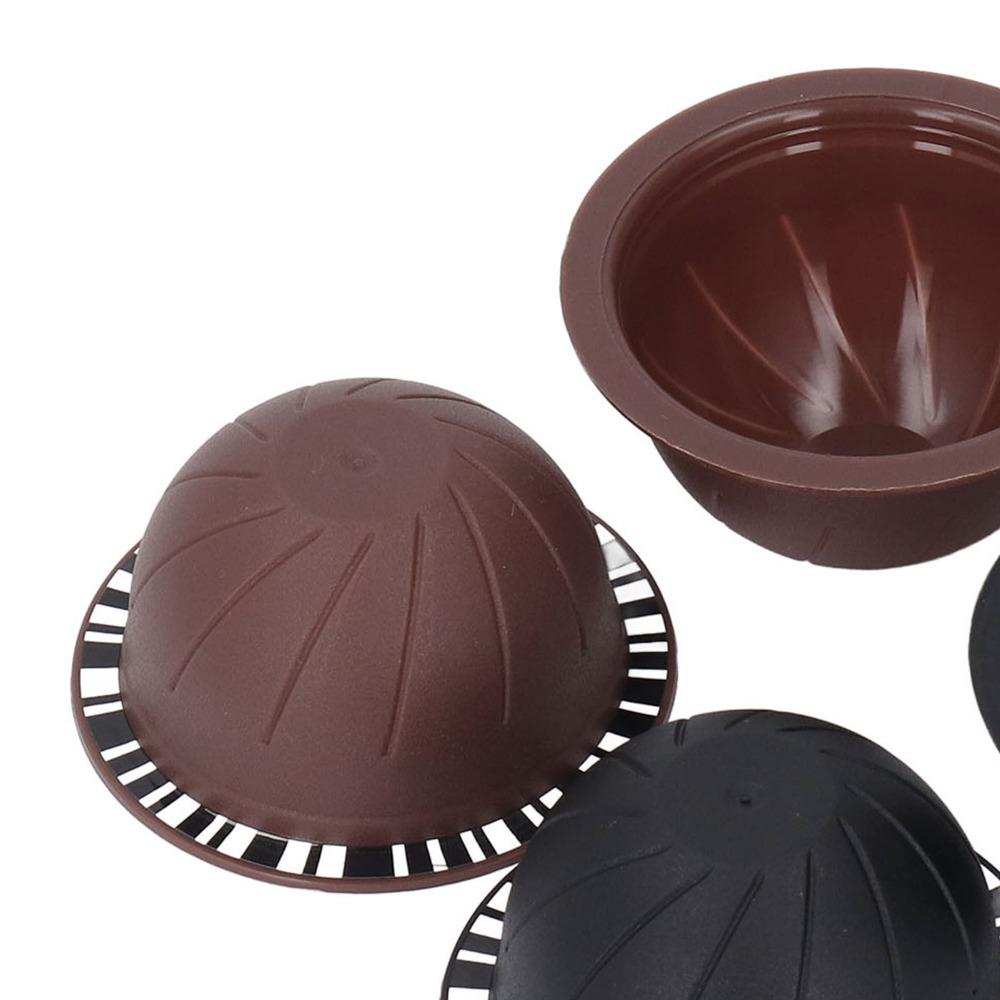 4pcs set 4 Pack Reusable Reusable Coffee Pod Coffee Pod Sticker Cover Home Coffee Brewing