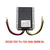 WaterProof 20-72V to 12V 30A 360W Step Down DC/DC Power Converter Regulator