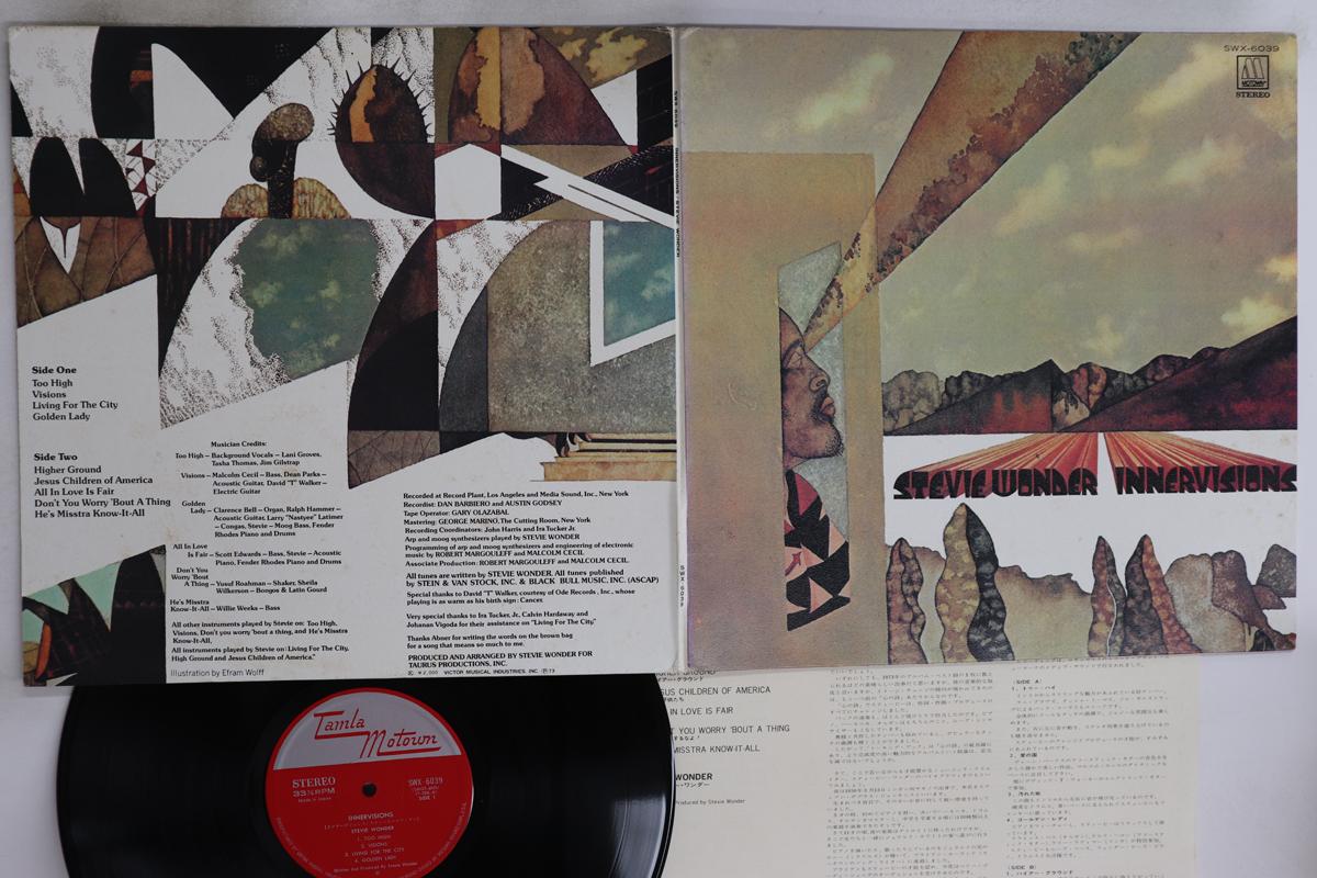 

LP Record STEVIE WONDER - Innervisions SWX6039 TAMLA MOTOWN 1973 Japan Soul/Funk Used