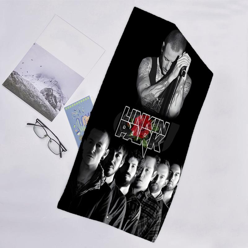 1pc Linkin Park1 Beach Towel, Beach and Seaside Swimming Pool Equipment, Fashion Pattern, Rectangular, Travel Essentials