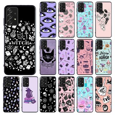Girly Pastel Witch Goth Phone Case for Samsung Galaxy A13 A22 A12 A32 A71 A11 A21S A33 A52 A72 A51 A50 A70 A31 M31 Funda Coque