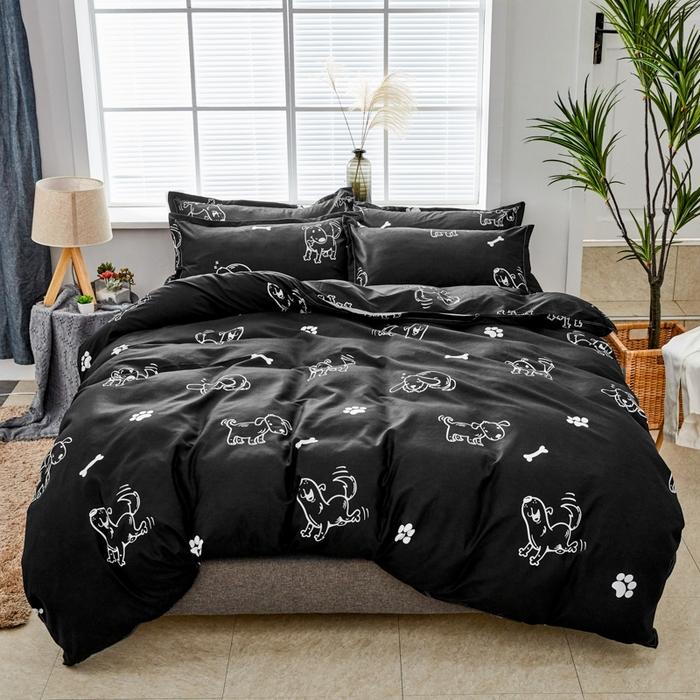 Cute Bear Duvet Cover Set Cozy Cartoon Bedding Set With Zipper Comfortable Breathable Reversible Comforter Cover For Girls Teens