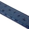 [FashionBerry] Navy Italian Genuine Leather Belt, Ostrich Embossed Leather, Men's & Women's, Italian Leather Belt, Business, Formal, Brand, Handmade,