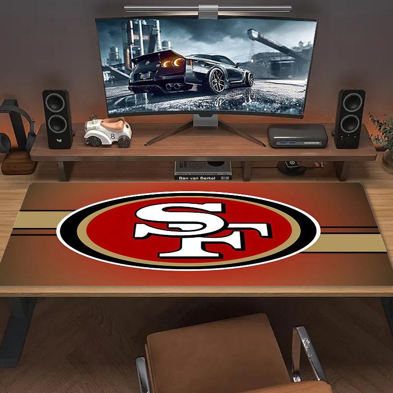 San Francisco 49ers2 Print Cushion Non-slip Laptop Tablet Big Mousepad XXL Mat Mini PC Playmat With Lock edge