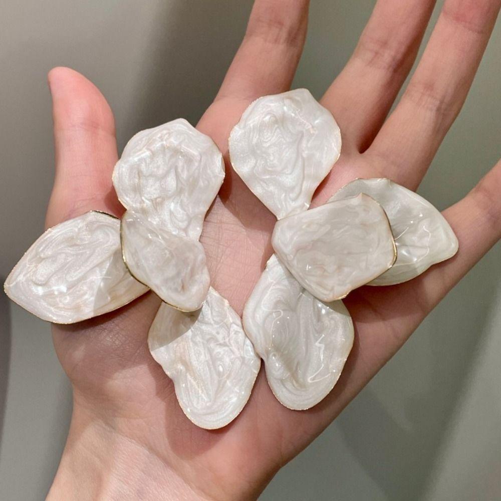 White Wedding Earrings Jewelry Accessories Romantic Ear Stud Metal Stud Earrings  for Women