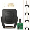 Jingyuqin 2 Buttons Car Remote Key 434Mhz ID40 Chip For Opel Zafira Astra G A Fod 93176615 BOSCH TS ASTRA System