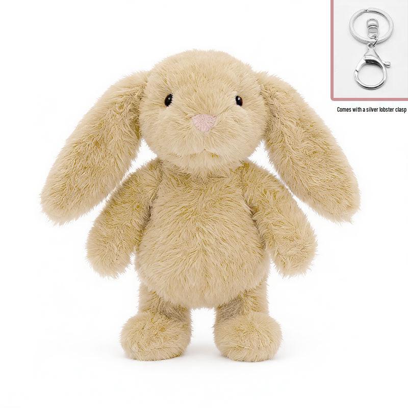 Floral Lop-Eared Bunny Plush Toy - Heart Hug Companion Doll for Kids