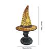 Creative LED Witch Hat Lamp Table Lamp USB Powered Night Light Resin Witch Hat Light Ornament Halloween Party Home Decor