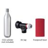 Portable CO2 Inflator Head Road Bike Tire Inflator CO2 Tyre Filler Air Pumps with Pressure Gauge & Insulated Sleeve