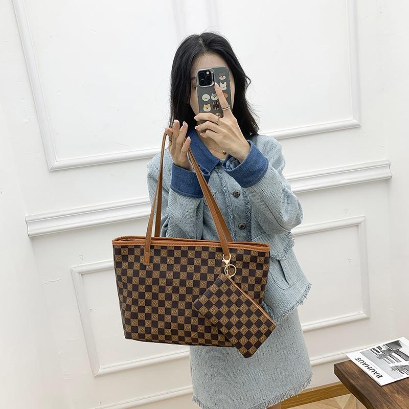 Borsa a mano scozzese vintage, Borsa da donna, Borsa a spalla di grande capacità