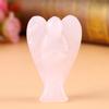 Pink   Quartz Carved Angel Decoration Healing Stone Gemstone Decor, Perfect Gift for Family Friends